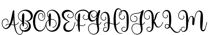 Something Cherish Font UPPERCASE