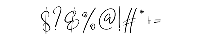 Sometime Signature Font OTHER CHARS