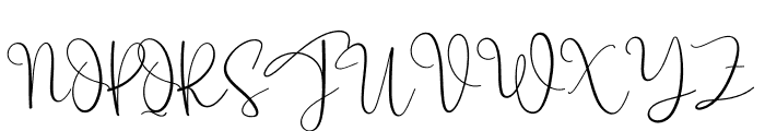 Sometime Signature Font UPPERCASE