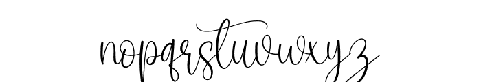 Sometime Signature Font LOWERCASE