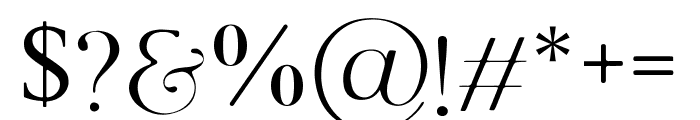 Sonata Serif Regular Font OTHER CHARS