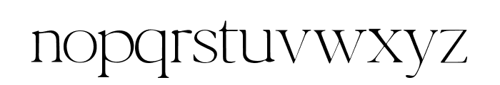 Sonata Serif Regular Font LOWERCASE