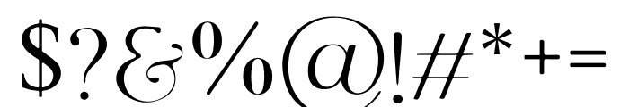 Sonata Serif Font OTHER CHARS