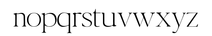 Sonata Serif Font LOWERCASE