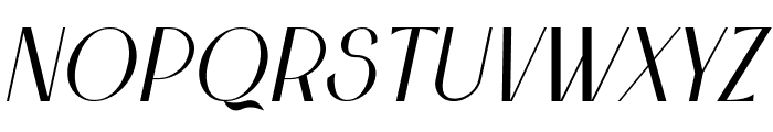 Sonice Italic Font LOWERCASE