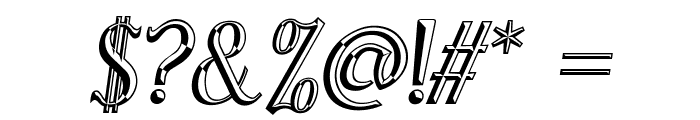 Sonten Bevel-Italic Font OTHER CHARS