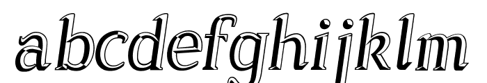 Sonten Bevel-Italic Font LOWERCASE