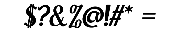 Sonten-Bold Italic Font OTHER CHARS