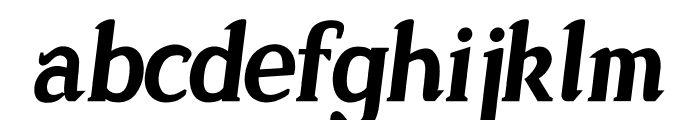 Sonten-Bold Italic Font LOWERCASE