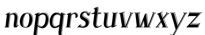 Sonten Deboss-Italic Font LOWERCASE