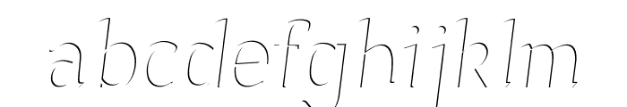 Sonten-Highlight Layer Italic Font LOWERCASE