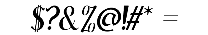 Sonten-Italic Font OTHER CHARS