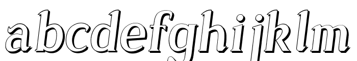 Sonten Outline-Italic Font LOWERCASE