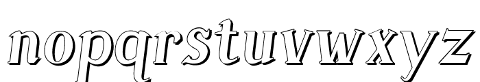 Sonten Outline-Italic Font LOWERCASE
