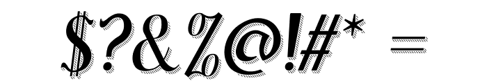 Sonten Shadow-Italic Font OTHER CHARS