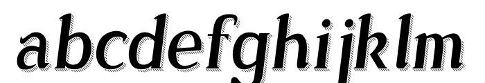 Sonten Shadow-Italic Font LOWERCASE