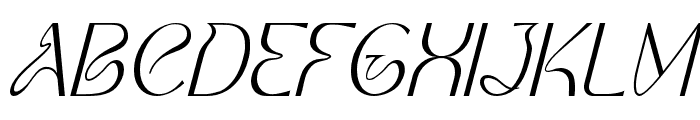 Soothing-Italic Font UPPERCASE