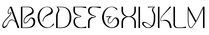 Soothing-Regular Font UPPERCASE