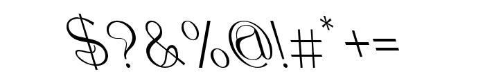 SoothingReverseItalic-Italic Font OTHER CHARS