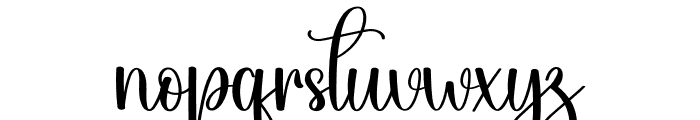Sophia Christmas Font LOWERCASE