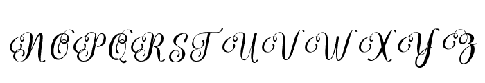SophiaHoneySlant14 Font UPPERCASE