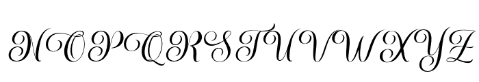 SophiaHoneySlant6 Font UPPERCASE