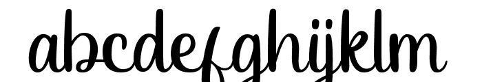 SophiaOliver-Regular Font LOWERCASE