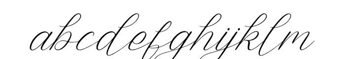 Sophiany Natalya Italic Font LOWERCASE