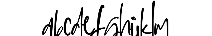 Sophisticated Signature Font LOWERCASE