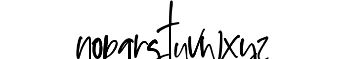 Sophisticated Signature Font LOWERCASE