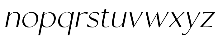 Sorento ExtraLight Italic Font LOWERCASE