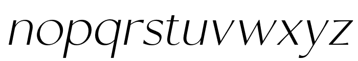 Sorento-ExtraLightItalic Font LOWERCASE