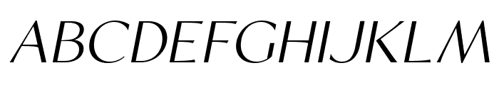 Sorento Light Italic Font UPPERCASE