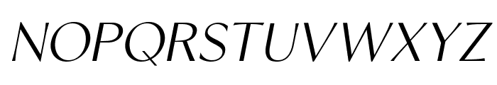 Sorento Light Italic Font UPPERCASE