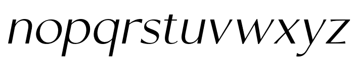 Sorento-LightItalic Font LOWERCASE