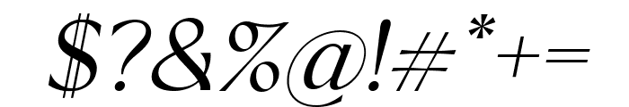 Sorento Regular Italic Font OTHER CHARS