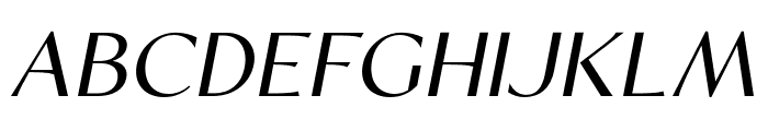 Sorento-RegularItalic Font UPPERCASE