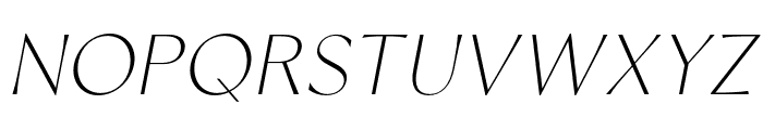 Sorento-ThinItalic Font UPPERCASE