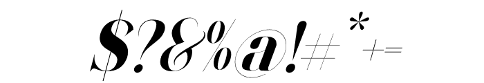Sorhe Italic Font OTHER CHARS