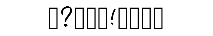 Soriho Regular Font OTHER CHARS