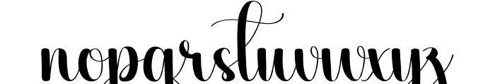 Sothick Font LOWERCASE