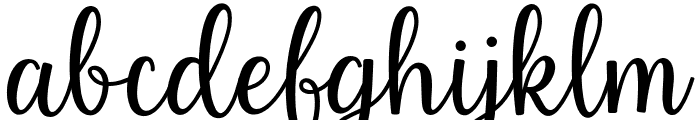 Soulful Script Font LOWERCASE