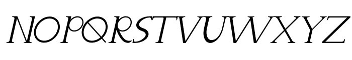 South Victoria Italic Font UPPERCASE