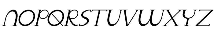 South Victoria Italic Font LOWERCASE