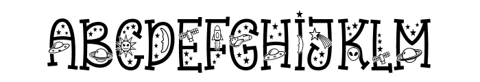 Space Bright Font UPPERCASE