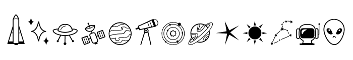 Space Doodle Font LOWERCASE