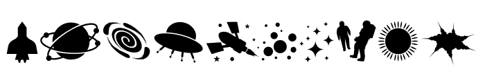 Space Galaxy Font OTHER CHARS