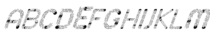 Space Italic Font UPPERCASE