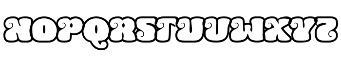 Space Majestic Outline Regular Font LOWERCASE