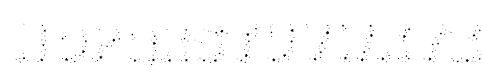 Space Time Stars Font UPPERCASE